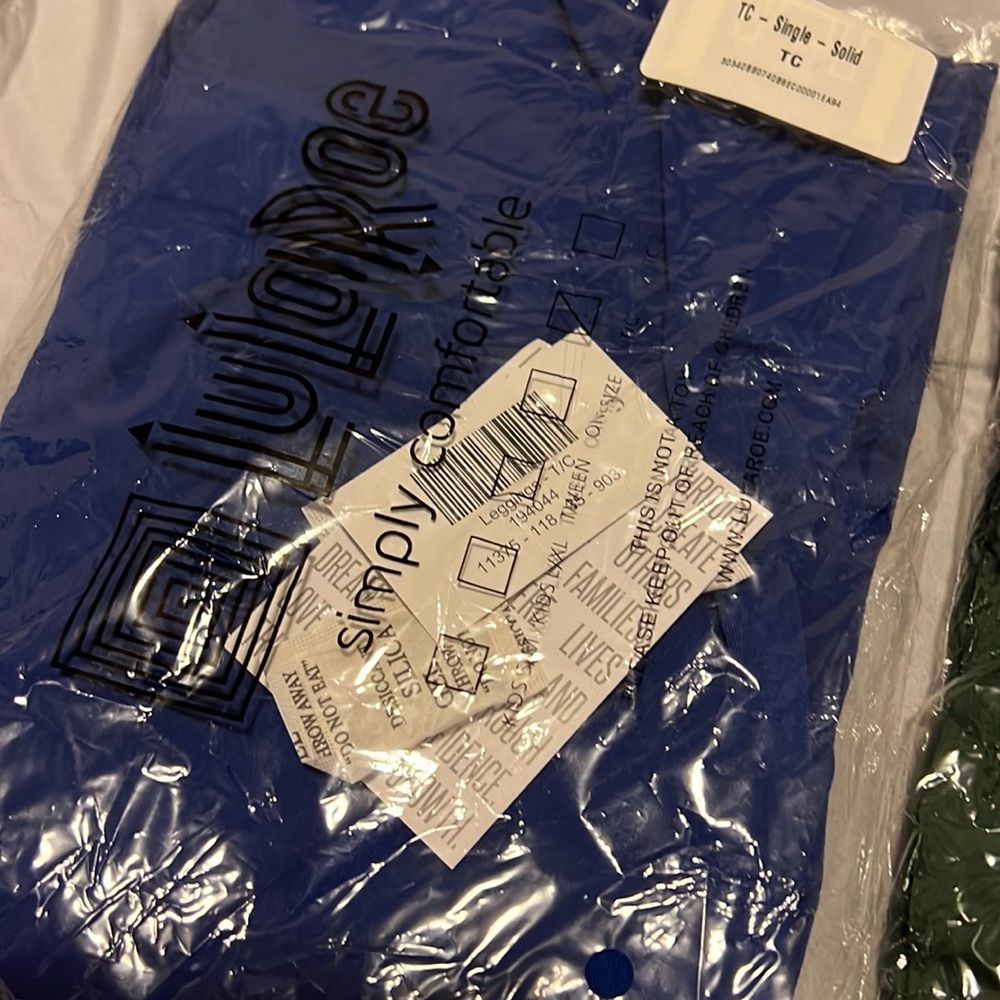 Solid Blue LuLaRoe Leggings